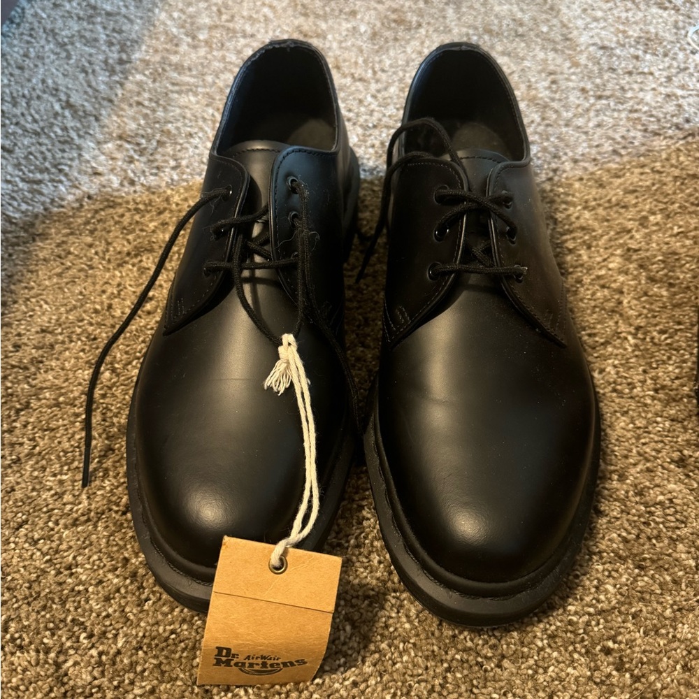 Dr. Martens Black Leather Oxford Shoes